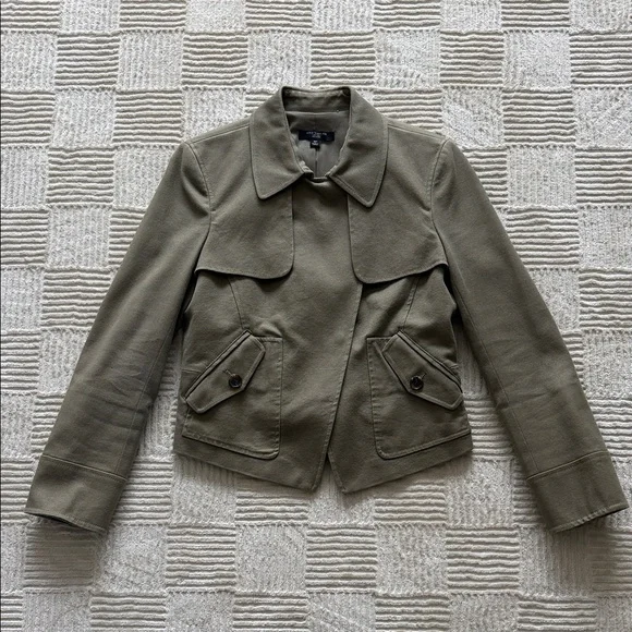 Vintage Ann Taylor Khaki Utility Jacket - Picture 1 of 4